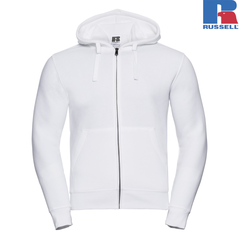 Męska bluza Authentic z kapturem zapinana na suwak | Russell