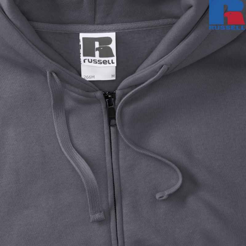 Bluza męska z kapturem i suwakiem Authentic | Russell