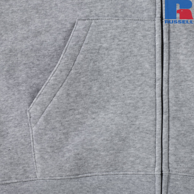 Bluza męska z kapturem i suwakiem Authentic | Russell