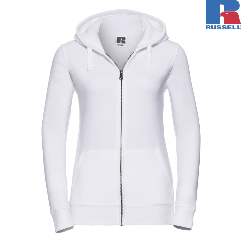 Damska bluza Authentic z kapturem zapinana na suwak | Russell