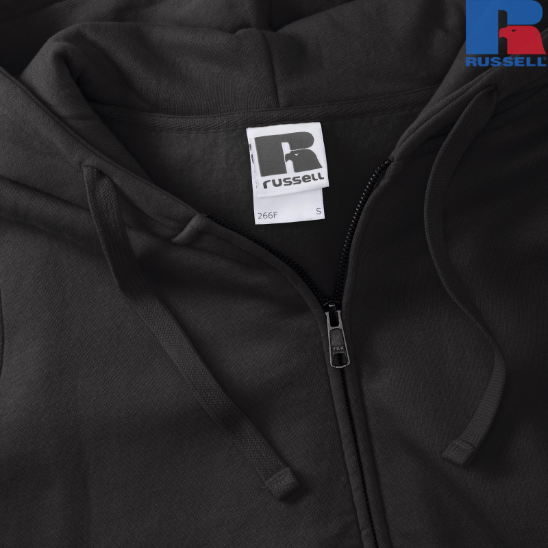 Damska bluza z kapturem i suwakiem Authentic | Russell