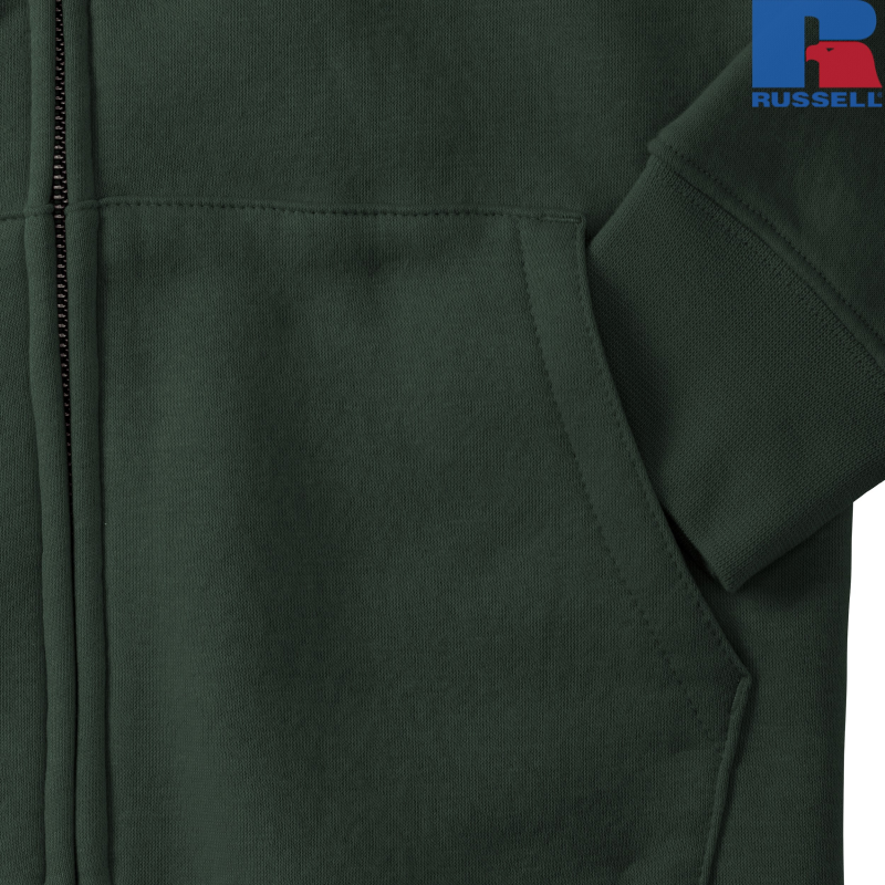 Damska bluza z kapturem i suwakiem Authentic | Russell