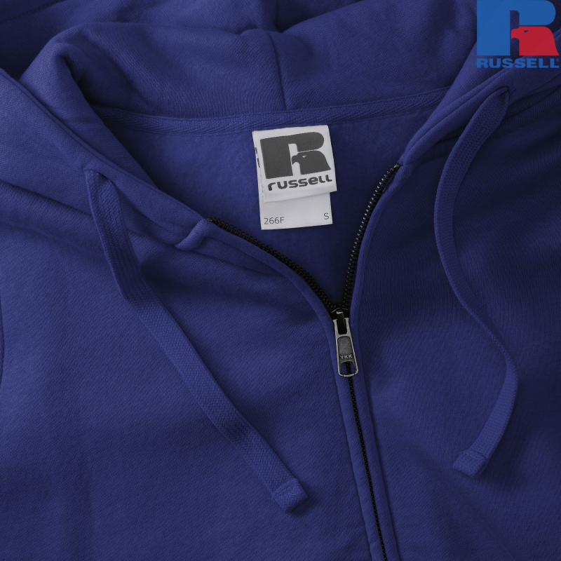 Damska bluza z kapturem i suwakiem Authentic | Russell