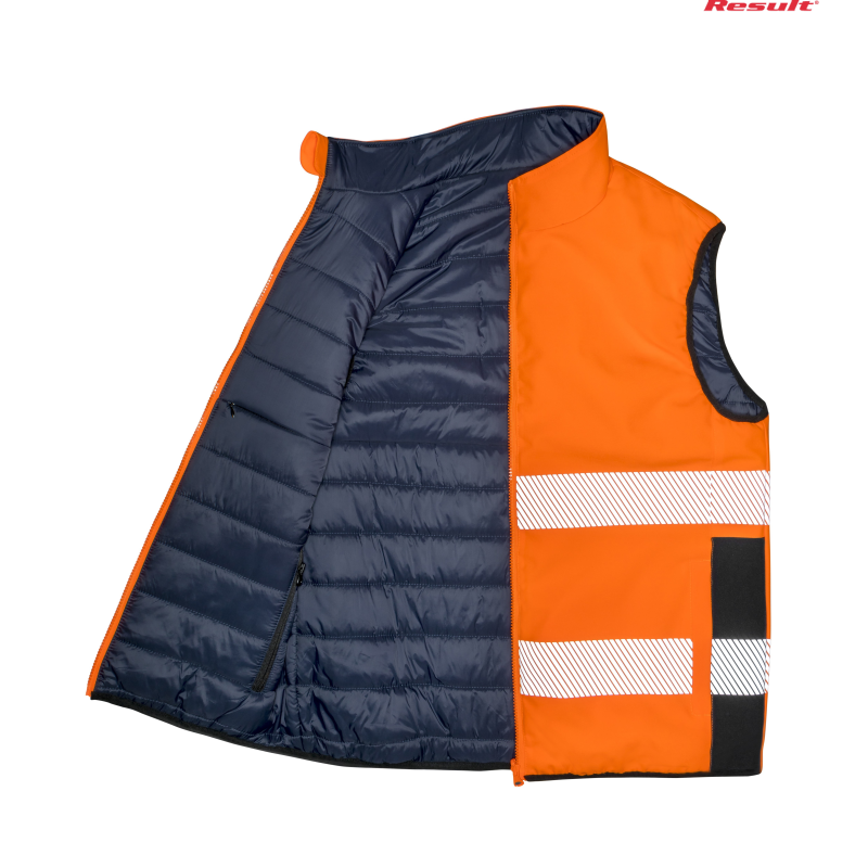 Dwustronna kamizelka ocieplana Soft Padded Safety Gilet | Result