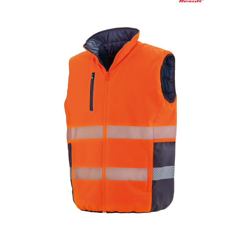 Dwustronna kamizelka ocieplana Soft Padded Safety Gilet | Result
