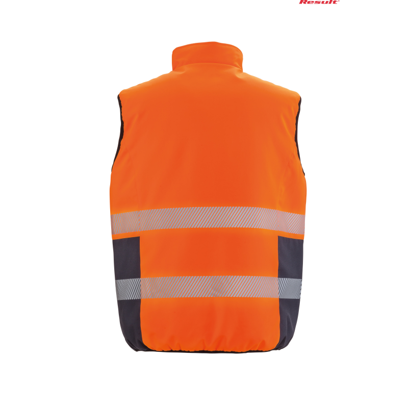 Dwustronna kamizelka ocieplana Soft Padded Safety Gilet | Result