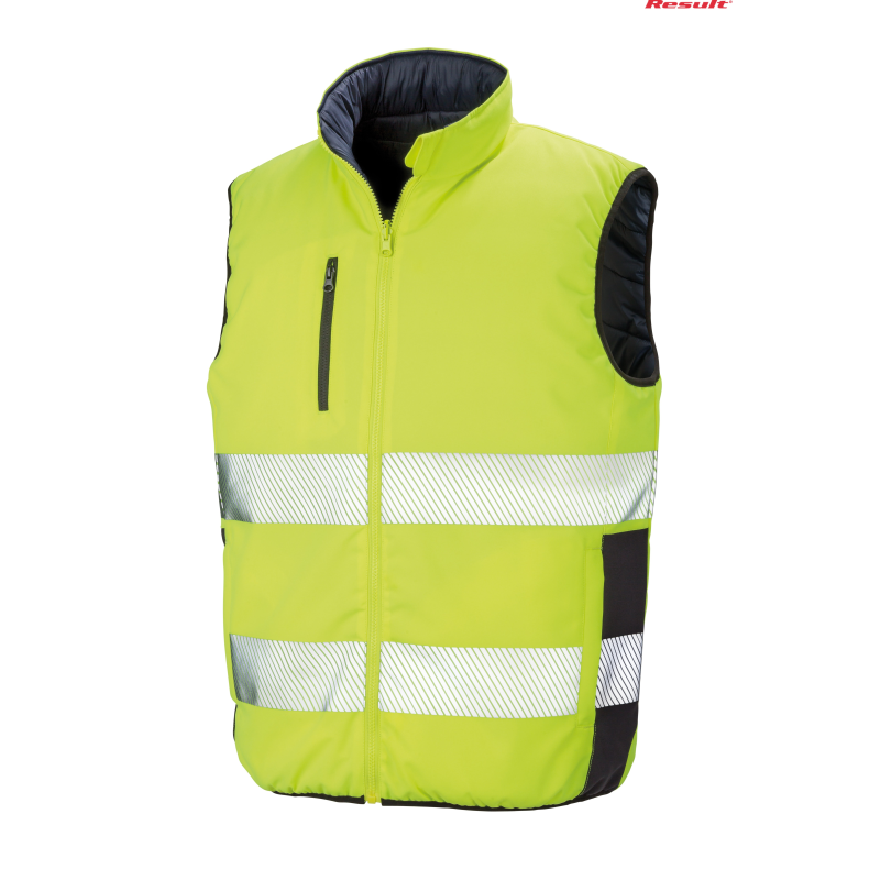 Dwustronna kamizelka ocieplana Soft Padded Safety Gilet | Result