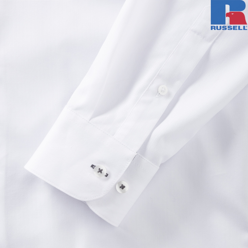 Męska koszula Tailored Contrast Herringbone Shirt | Russell