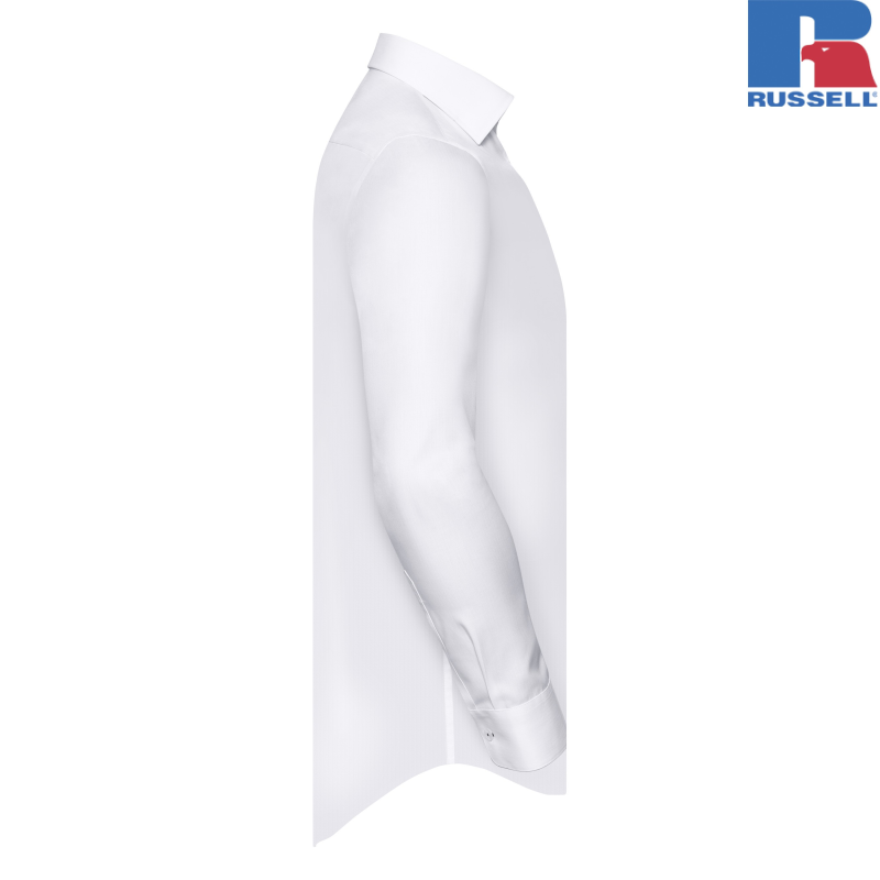 Męska koszula Tailored Contrast Herringbone Shirt | Russell
