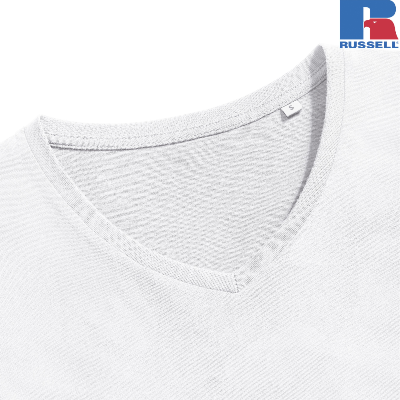 Koszulka damska Pure Organic V-Neck | Russell