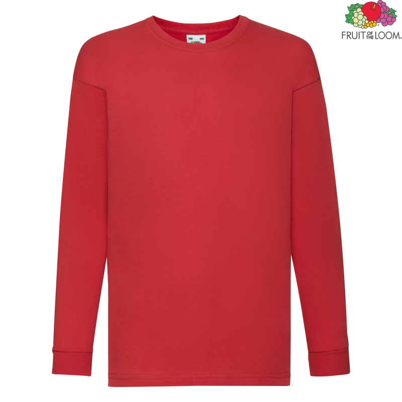 Koszulka dziecięca Valueweight z długim rękawem | Fruit of the Loom