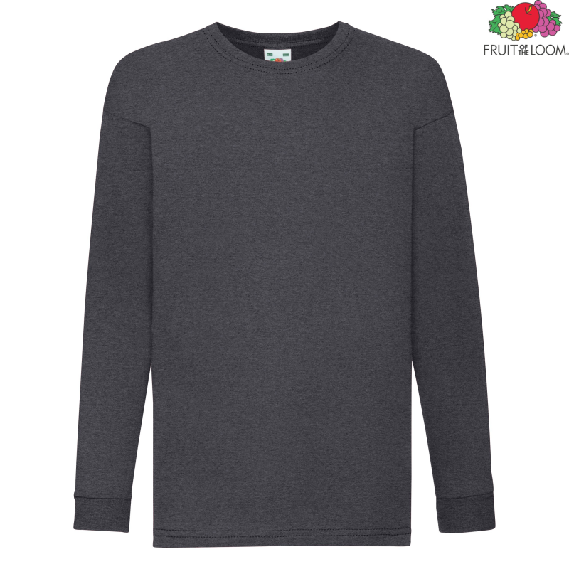 Koszulka dziecięca Valueweight z długim rękawem | Fruit of the Loom
