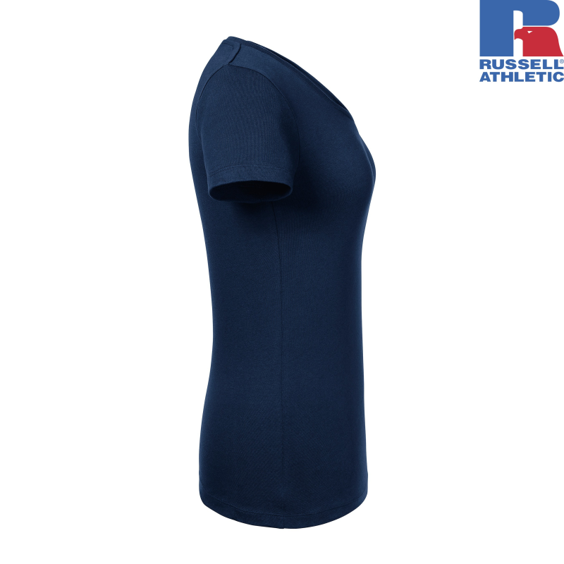 Koszulka damska Pure Organic V-Neck | Russell