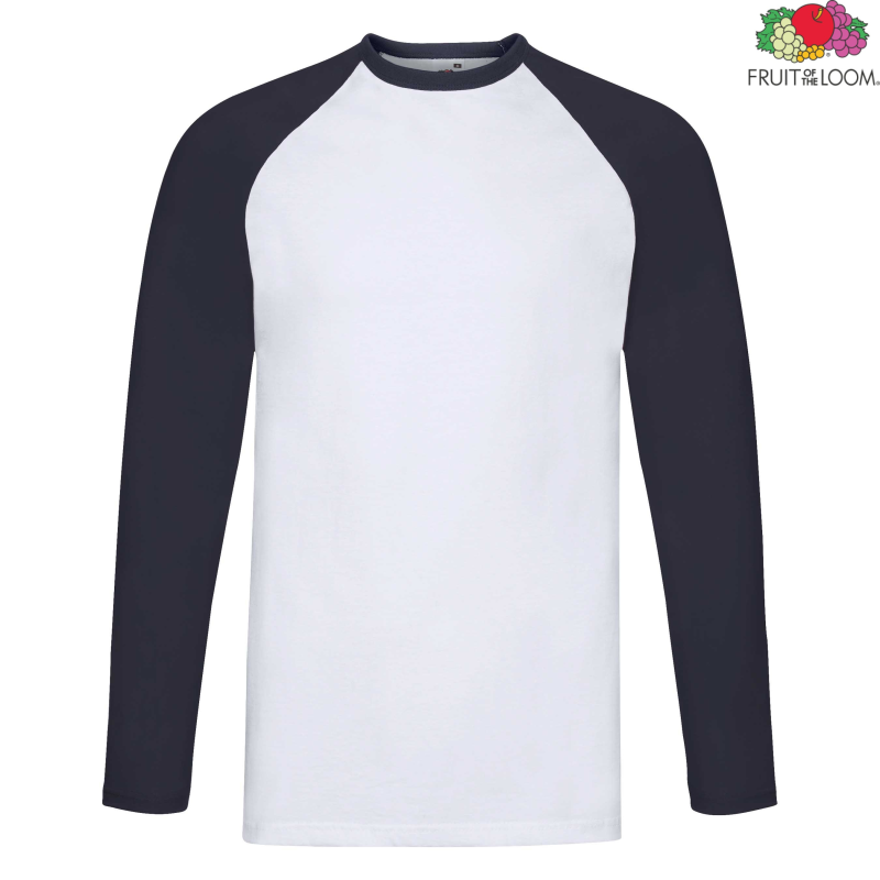 Koszulka męska Baseball z długim rękawem | Fruit of the Loom
