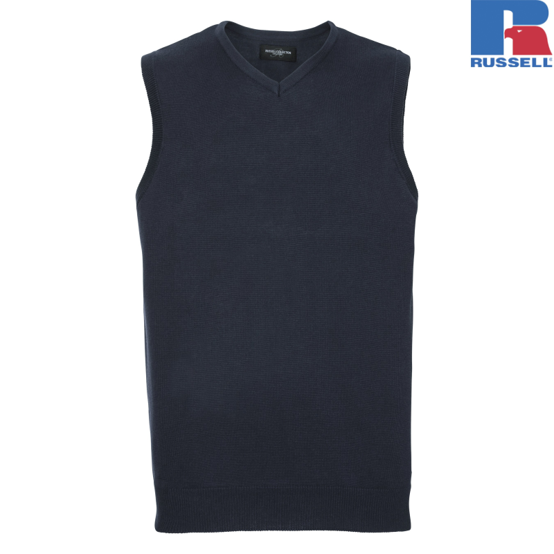 Pulower bez rękawów V-neck | Russell