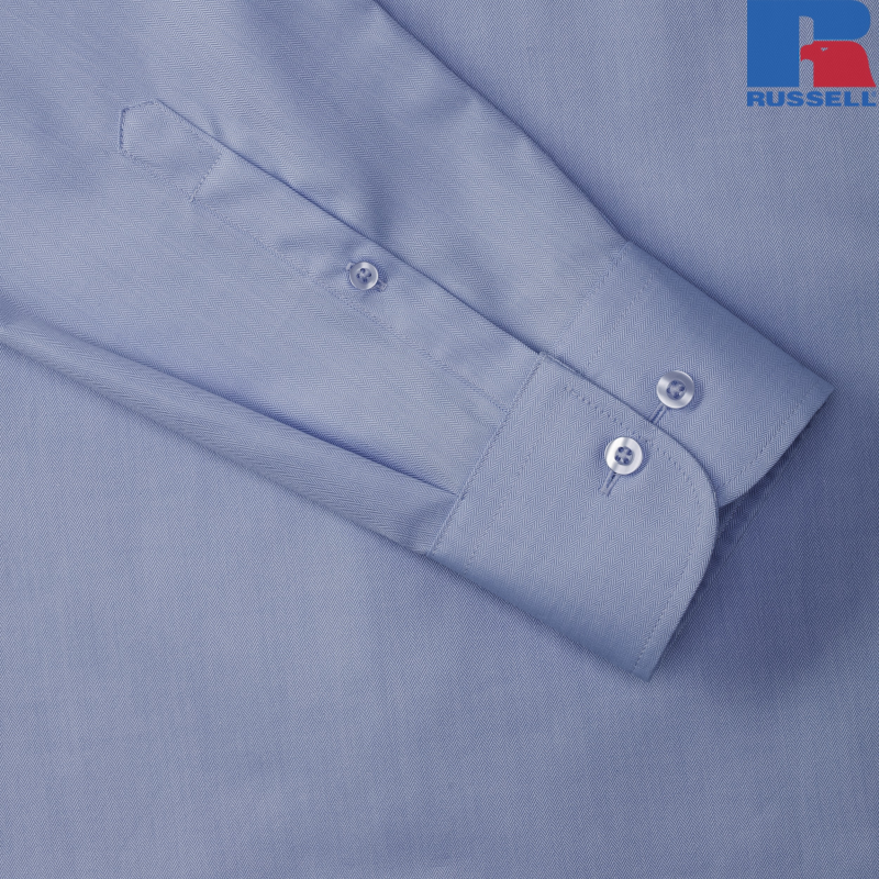 Męska koszula z długim rękawem, Herringbone Shirt | Russell