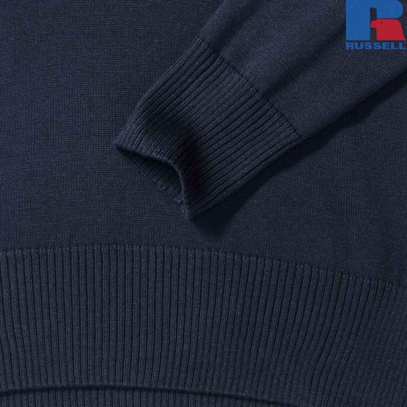 Pulower damski z dzianiny z dekoltem V | Russell