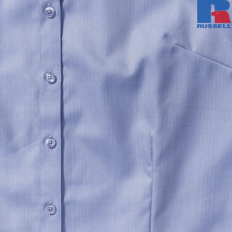 Damska koszula w jodełkę z krótkim rękawem | Russell