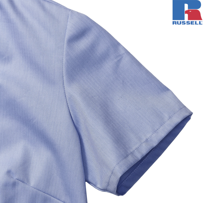 Damska koszula w jodełkę z krótkim rękawem | Russell