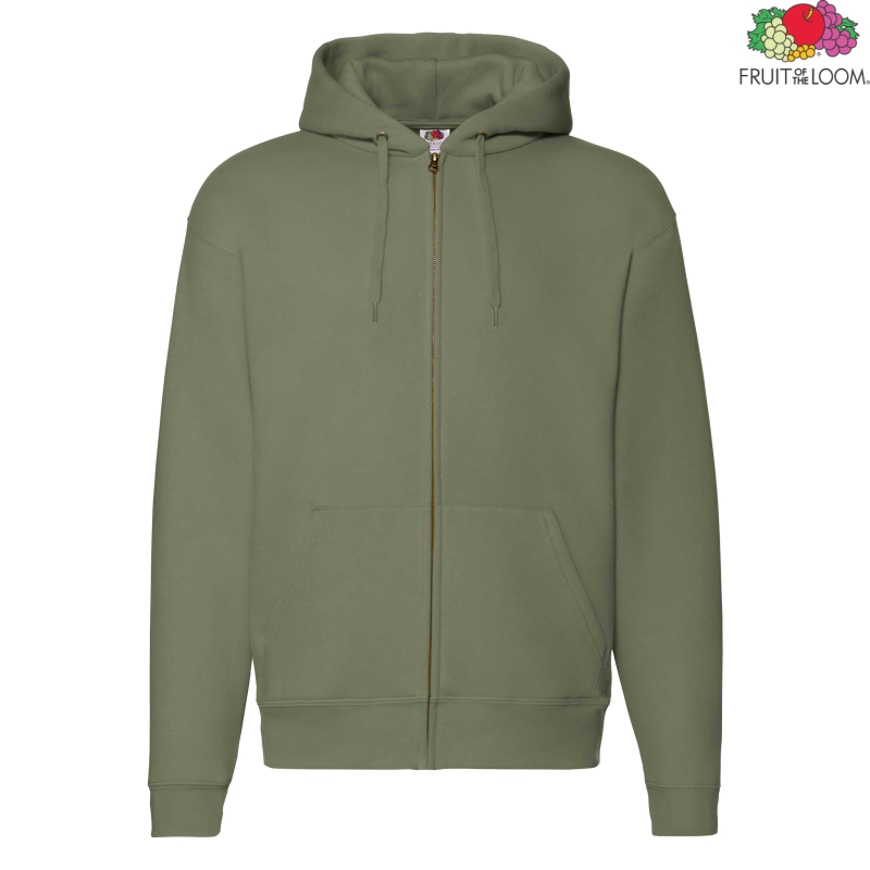 Bluza rozpinana z kapturem Premium | Fruit of the Loom