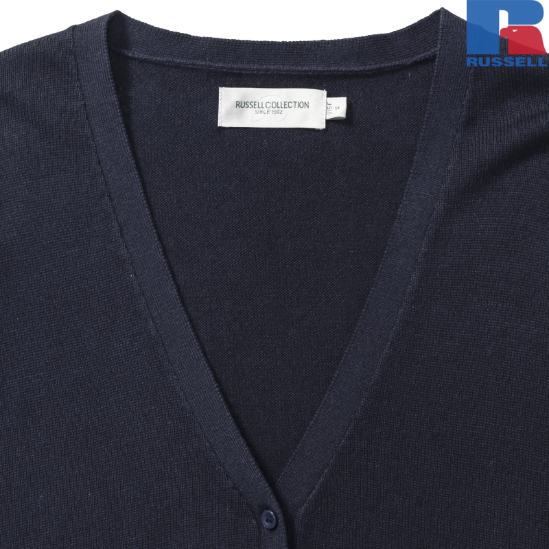 Kardigan damski z dzianiny z dekoltem w serek | Russell