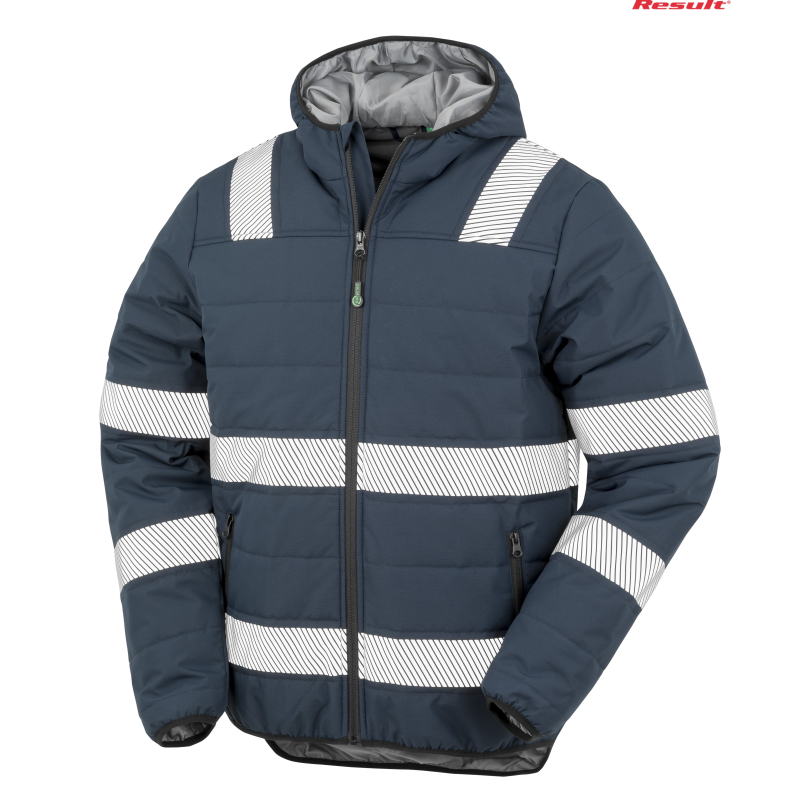 Kurtka odblaskowa unisex Safe Guard Recycled Ripstop Jacket Hoody | Result