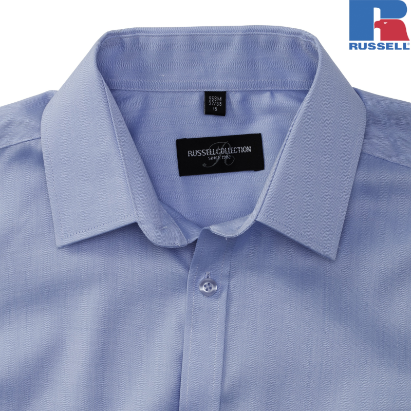 Męska koszula z krótkim rękawem, Herringbone Shirt | Russell