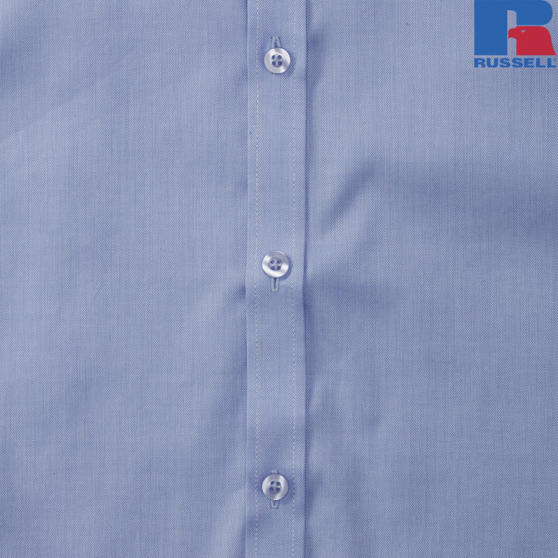 Męska koszula z krótkim rękawem, Herringbone Shirt | Russell