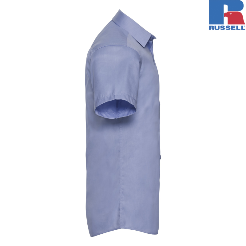 Męska koszula z krótkim rękawem, Herringbone Shirt | Russell