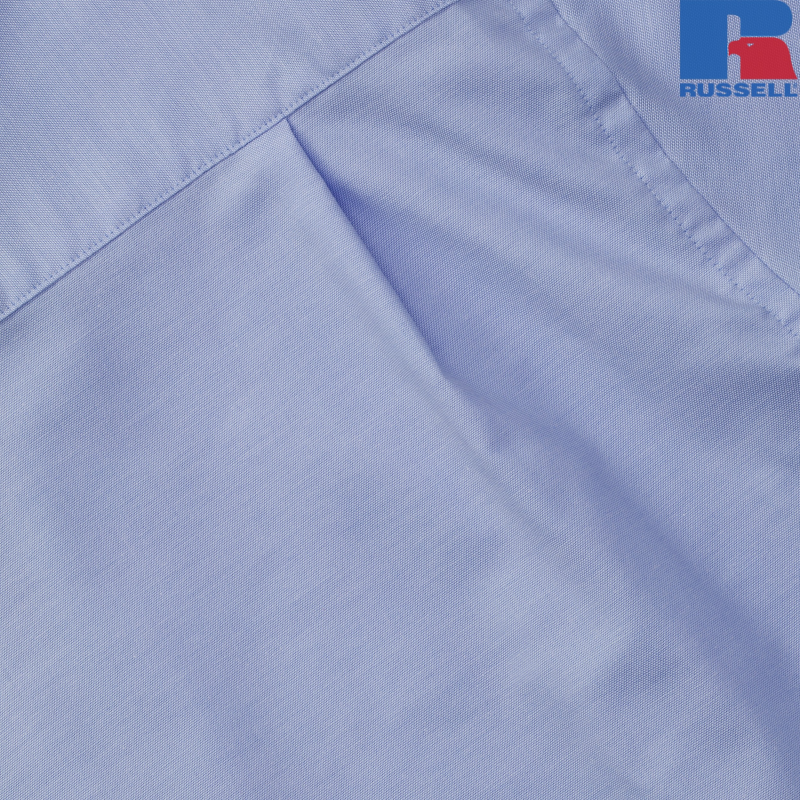 Męska koszula z krótkim rękawem, łatwa w pielęgnacji, Oxford | Russell