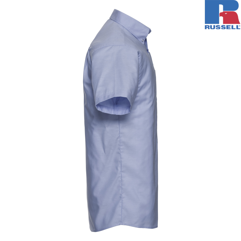 Męska koszula z krótkim rękawem, łatwa w pielęgnacji, Oxford | Russell