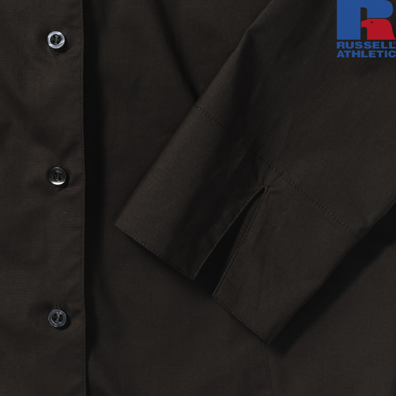 Damska dopasowana koszula z rękawem 3/4 | Russell