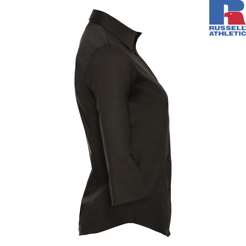 Damska dopasowana koszula z rękawem 3/4 | Russell