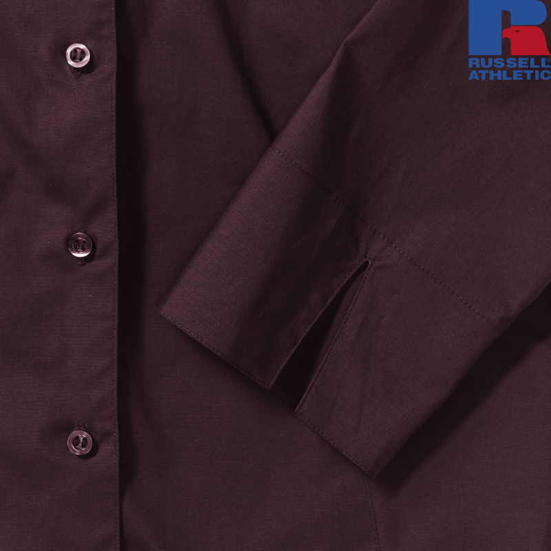 Damska dopasowana koszula z rękawem 3/4 | Russell