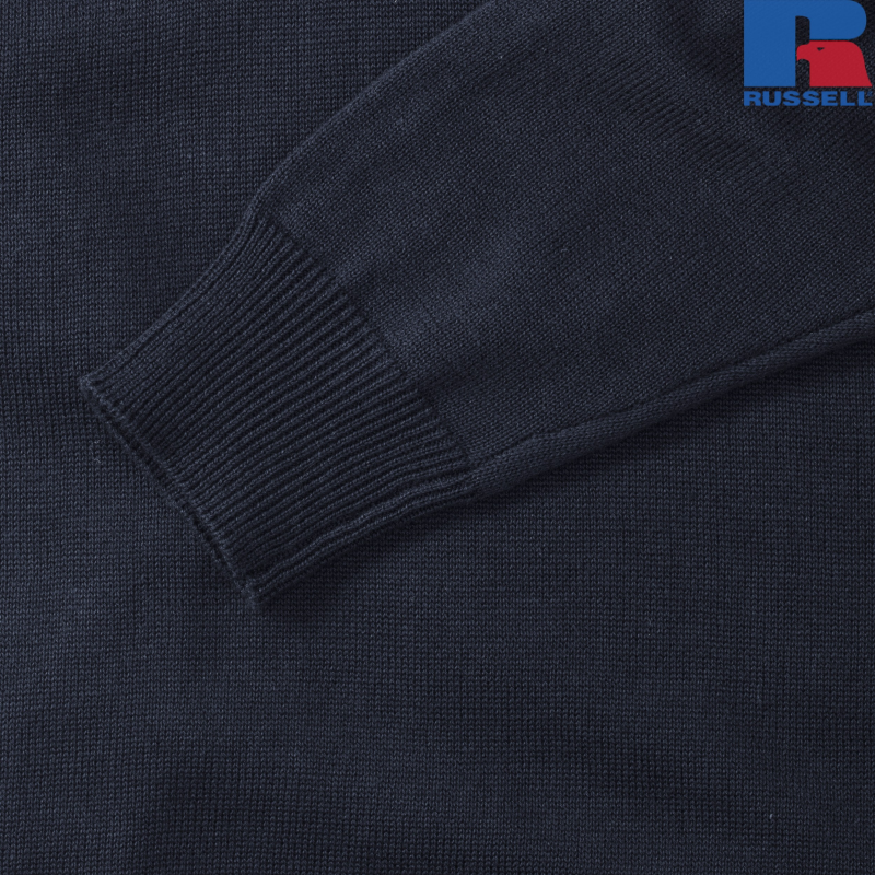 Pulower męski z dzianiny z dekoltem V | Russell