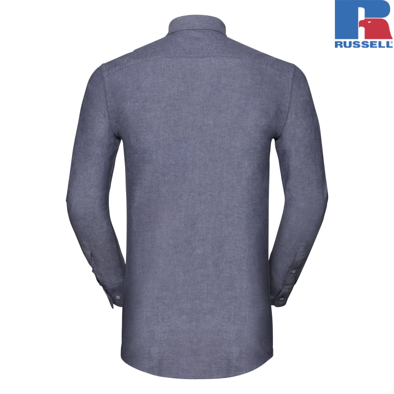 Koszula męska Oxford Washed 100% bawełny organicznej | Russell