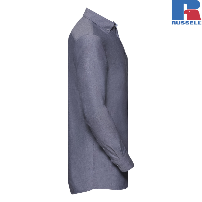 Koszula męska Oxford Washed 100% bawełny organicznej | Russell