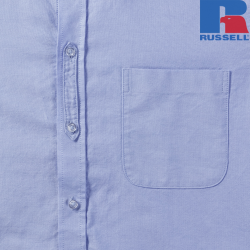 Koszula męska Oxford Washed 100% bawełny organicznej | Russell