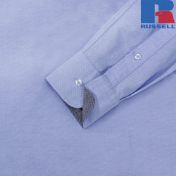 Koszula męska Oxford Washed 100% bawełny organicznej | Russell