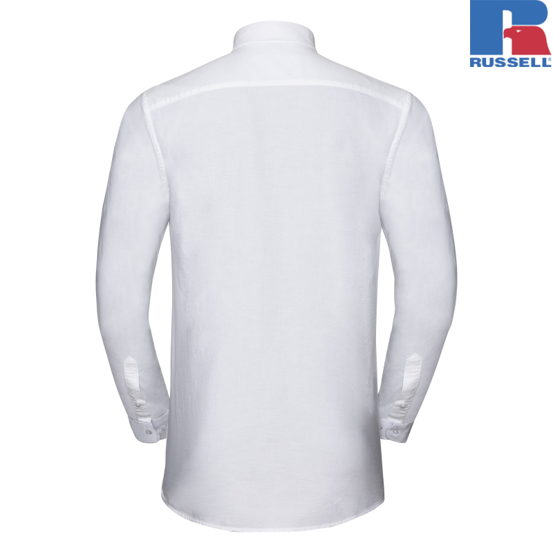 Koszula męska Oxford Washed 100% bawełny organicznej | Russell