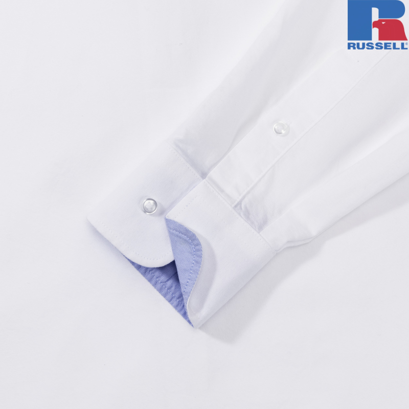 Koszula męska Oxford Washed 100% bawełny organicznej | Russell