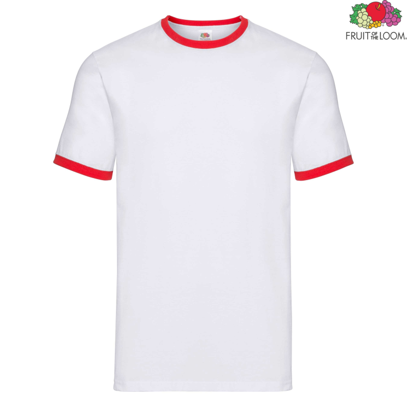 Koszulka męska Ringer | Fruit of the Loom