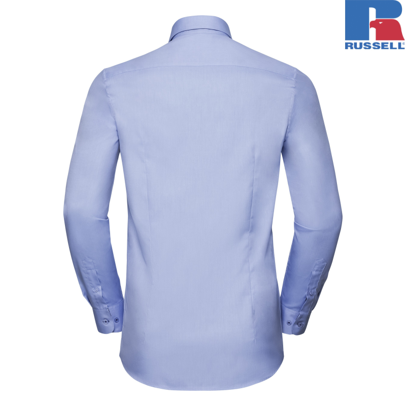 Męska koszula Tailored Contrast Herringbone Shirt | Russell