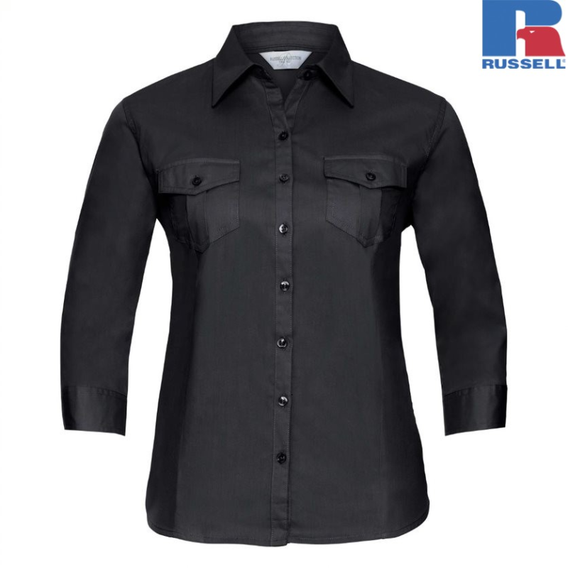 Koszula z zawijanym rękawem 3/4 | Russell