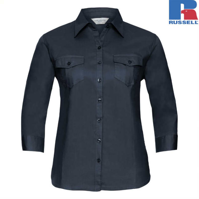 Koszula z zawijanym rękawem 3/4 | Russell