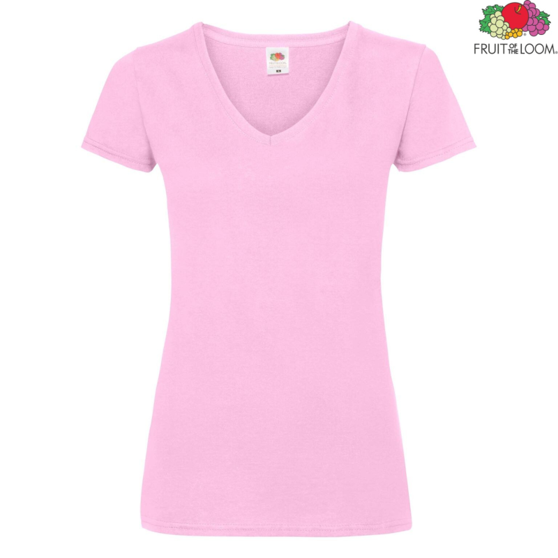 Koszulka damska Valueweight V-Neck | Fruit of the Loom