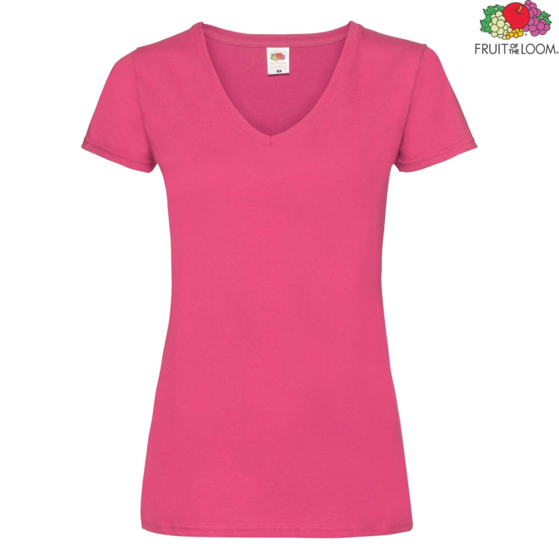 Koszulka damska Valueweight V-Neck | Fruit of the Loom
