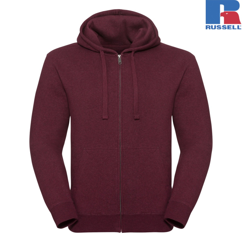 Męska bluza Authentic Melange Zipped Hooded Sweat | Russell