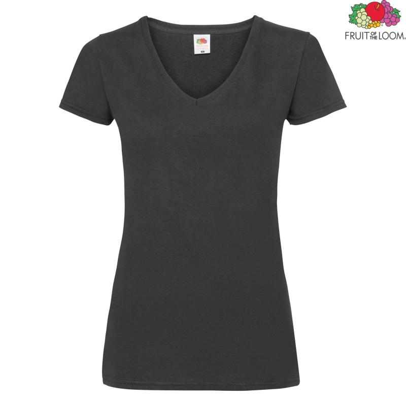 Koszulka damska Valueweight V-Neck | Fruit of the Loom