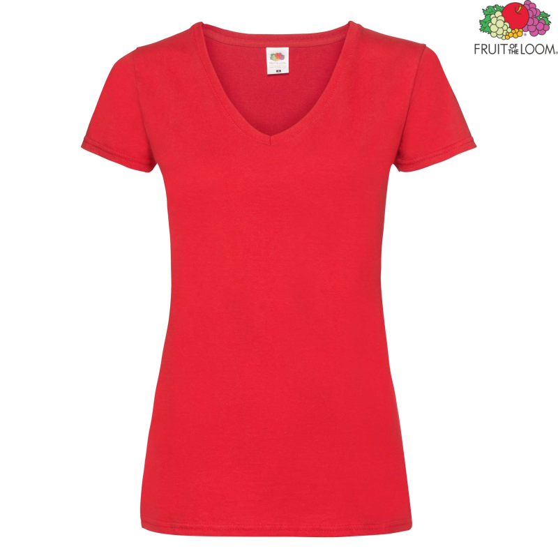 Koszulka damska Valueweight V-Neck | Fruit of the Loom